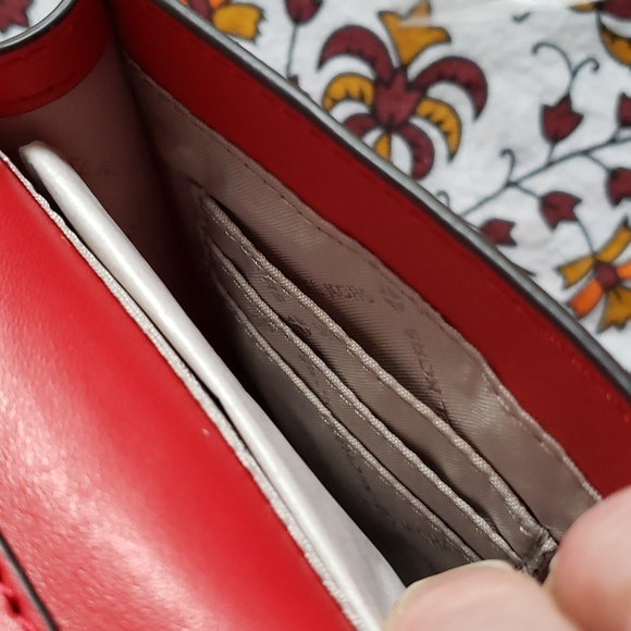 Michael Kors "Carmen" Red Leather Crossbody/Shoulder Bag NWT NIB *Host Pick* - Picture 6 of 9